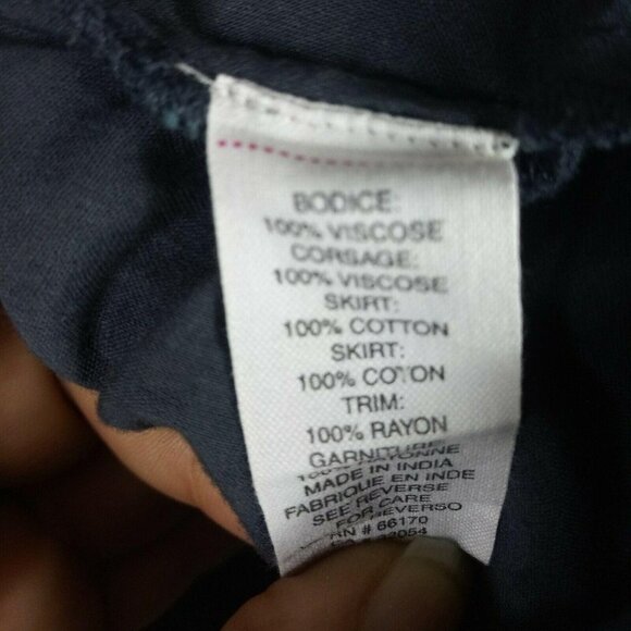 Free People Midi Skater Dress Sleeveless Lace Eyelet Detail Smocked Back Small - Picture 10 of 10